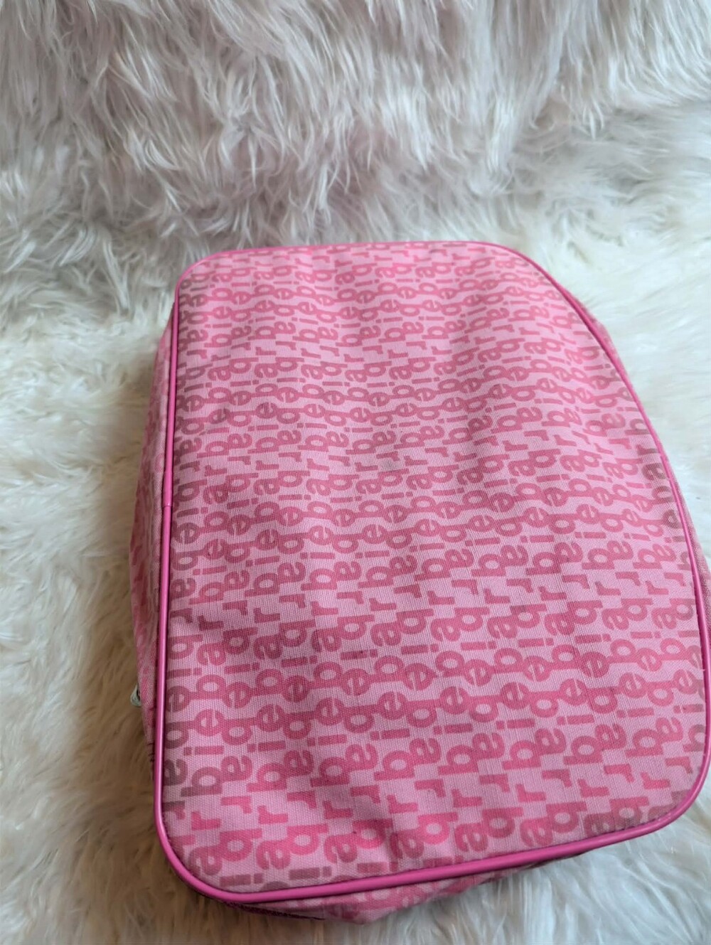 Rare 2004 Vintage Y2k Barbie Pink Cosmetic Travel Bag - Picture 5 of 9